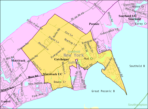 cutchogue ny map